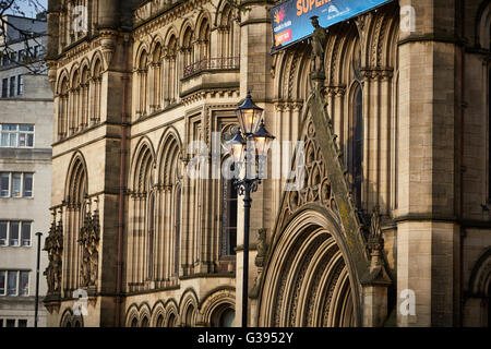 Manchester Town Hall Architekt Eigenschaft Detaileigenschaften Bebauung Struktur Eigenschaft architektonischen Design stunnin Stockfoto