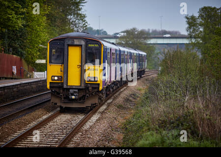 Bahnhof Transport Wigan Gathurst am Stadtrand von der Metropolitan Borough Wigan, Greater Manchester, England, die Stockfoto