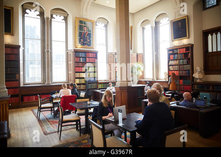 Universität Manchester 1890 erbaute Bistro Bistro Café innen Christie als Studie Reformpädagogik, Christies Librar Stockfoto