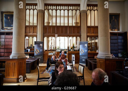 Universität Manchester 1890 erbaute Bistro Bistro Café innen Christie als Studie Reformpädagogik, Christies Librar Stockfoto