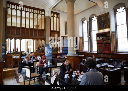 Universität Manchester 1890 erbaute Bistro Bistro Café innen Christie als Studie Reformpädagogik, Christies Librar Stockfoto