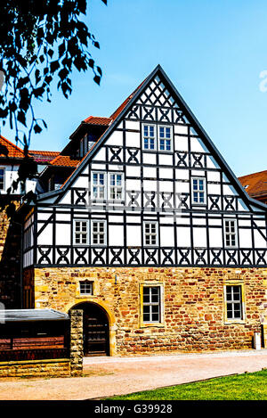 Eisenach, wo Martin Luther von 1498 Bis 1501 sterben Lateinschule Besuchte: Martin Luther besuchte das Gymnasium Stockfoto