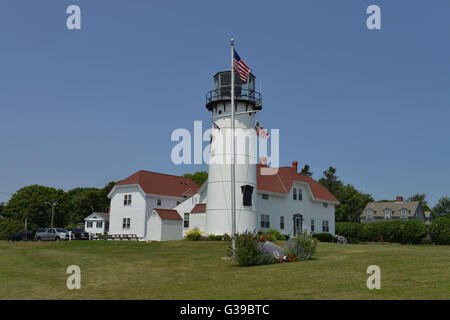 Chatham Leuchtturm, Main Street, Chatham, Cape Cod, Massachusetts, USA Stockfoto