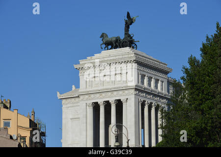 Denkmal, Vittoriano, Monumento Nazionale a Vittorio Emanuele II, Piazza Venezia, Rom, Italien Stockfoto