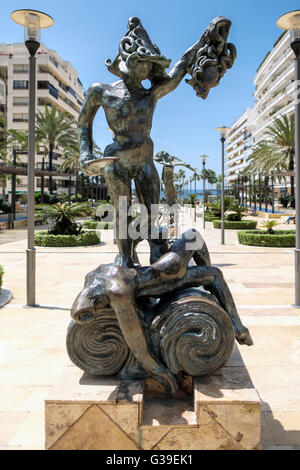 Perseo Statue von Dalí in Marbella Stockfoto