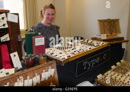 Typ C Schreibmaschinen wiedergeboren Stall an der Schöpfer-Markt in Prahran in Melbourne Australien Stockfoto