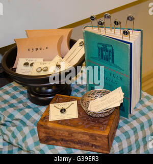 Typ C Schreibmaschinen wiedergeboren Stall an der Schöpfer-Markt in Prahran in Melbourne Australien Stockfoto