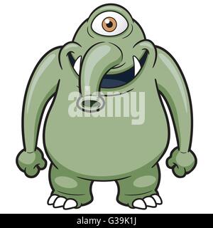 Vektor-Illustration Cartoon Monster Stock Vektor