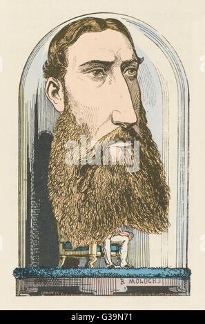 König Leopold II. Von Belgien - Karikatur von Moloc Stockfoto