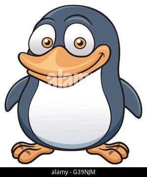 Vektor-Illustration der Pinguin cartoon Stock Vektor