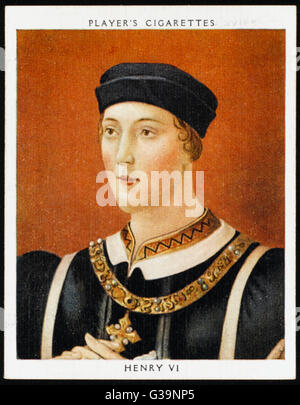 Heinrich VI. von ENGLAND (1421-1471) herrschte 1422-1461 Stockfoto