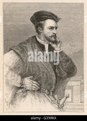 JACQUES CARTIER, französischer Seefahrer und Entdecker Datum: 1491-1557 Stockfoto