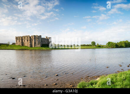 Die Burg von Carew in Pembrokeshire in Wales Stockfoto