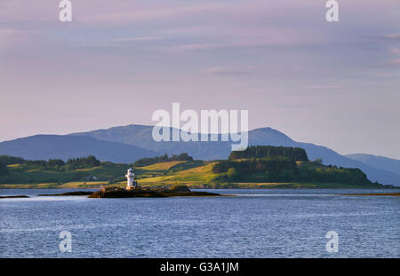 Insel von Lismore und Loch Linnhe betrachtet von Port Appin. Highland, Argyllshire, Schottland. Stockfoto