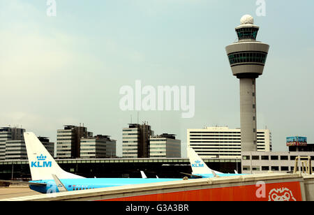 Der internationale Flughafen Schiphol Amsterdam Niederlande Stockfoto