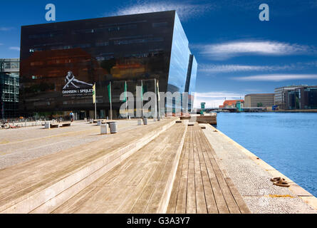 Die schwarzen Diamanten (Königliche Bibliothek) in Kopenhagen Stockfoto