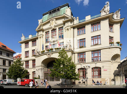 Neues Rathaus, Tschechische Republik, Praha, Prag, Prag, Praha (Prag), Prag Stockfoto