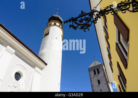 St. Michaels Kirche, Kirche, Stiftskirche, Italien, Bozen (Südtirol), Südtirol, Alto Adige, Innichen (San Candido) Stockfoto