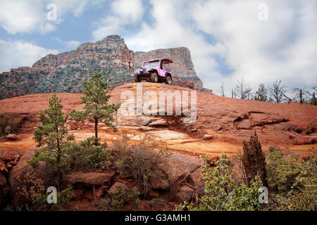 Jeep-Abenteuer im Hinterland, Sedona, Arizona Stockfoto