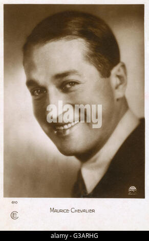 Maurice Chevalier, französischer Sänger und Schauspieler Stockfoto