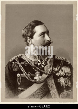 Kaiser Wilhelm II. - Deutscher Kaiser Stockfoto