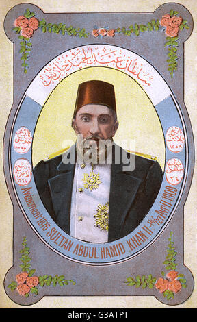 Sultan Abdulhamid II. - Herrscher der osmanischen Türken Stockfoto