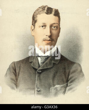 ALBERT VICTOR, Herzog von CLARENCE und AVONDALE älterer Sohn von Edward VII, starb an einer Lungenentzündung im Alter von 28.      Datum: 1864-1892 Stockfoto