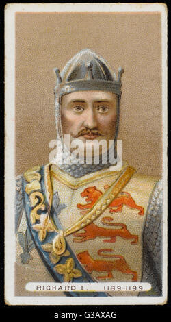 RICHARD i. Löwenherz (1157-1199) König von England (1189-99) Stockfoto