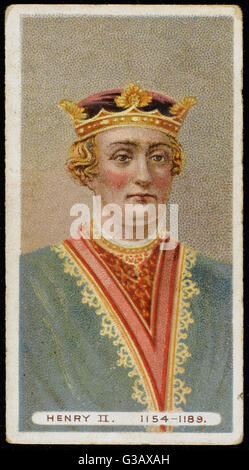 Heinrich II. (1133-1189) König von England (1154-89) Stockfoto