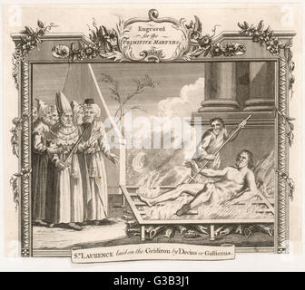 ST LAURENCE GEGRILLT Stockfoto