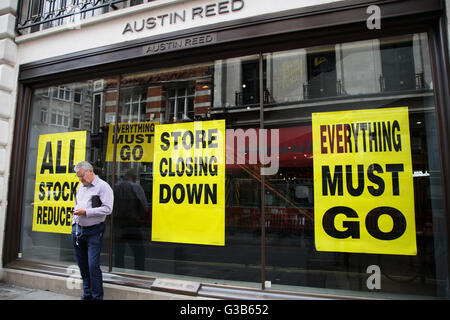 Austin Reed auf Regents Street Stockfoto