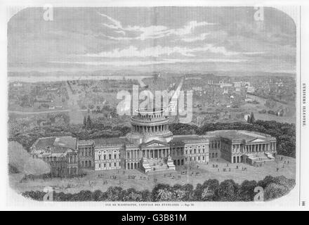 Washington - Capitol 1862 Stockfoto