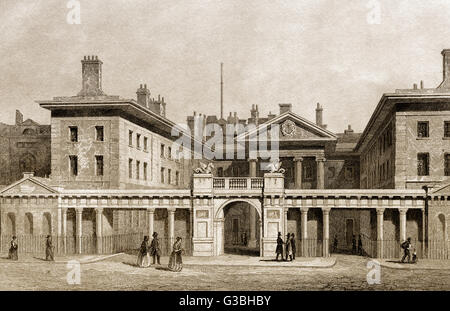 Die alten Admiralität Office, Ripley Building, Whitehall, Westminster, London, 18. Jahrhundert Stockfoto