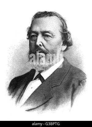 BAYARD TAYLOR, US-amerikanischer Journalist, Reiseschriftsteller und Übersetzer von Goethes Faust.       Datum: 1825-1878 Stockfoto