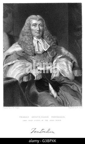 CHARLES BARON TENTERDEN Stockfoto