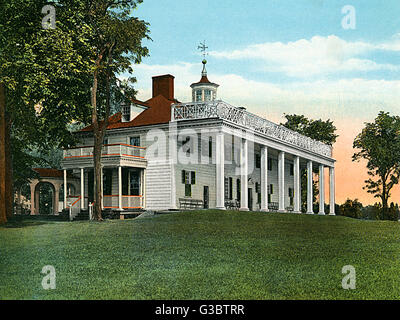 Virginia, USA – Mount Vernon – George Washingtons Villa Stockfoto