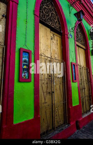 Bunt bemalte Häuser, Olinda, Pernambuco, Brasilien Stockfoto