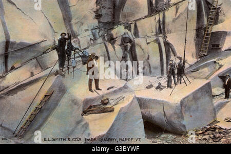 Granitsteinbruch, Barre, Vermont, USA Stockfoto