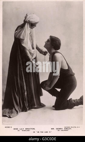 Miss Lily Brayton und Mr. Henry Ainley Stockfoto