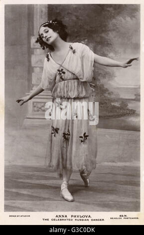 Anna Pavlova - Russische Balletttänzerin Stockfoto