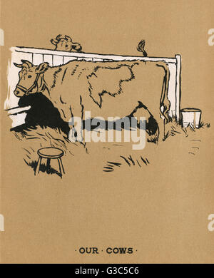 Illustration, Cecil Aldins Malbücher, unsere Tiere Stockfoto