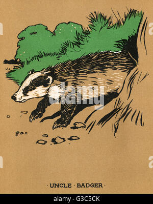Illustration, Cecil Aldins Malbücher, unsere Tiere Stockfoto
