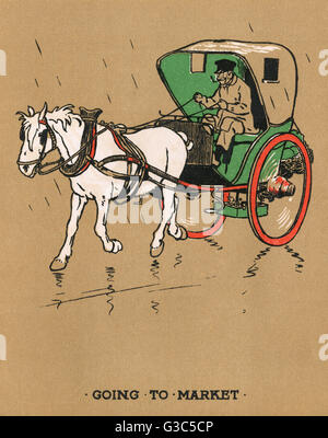 Illustration, Cecil Aldins Malbücher, unsere Tiere Stockfoto