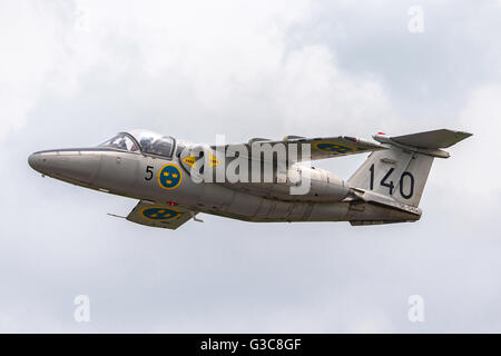 Saab 105 SE-DXG aus den historischen Flug der schwedischen Luftwaffe Stockfoto