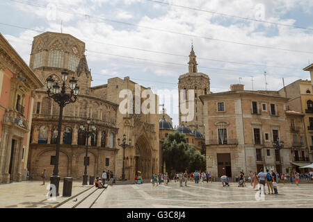 El Micalet Turm. Kathedrale. Valencia. Spanien Stockfoto