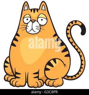 Vektor-Illustration der Katze Cartoon Stock Vektor