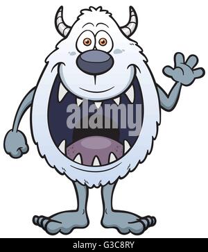 Vektor-Illustration von Alien-cartoon Stock Vektor