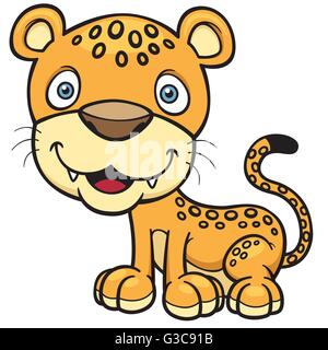 Vektor-Illustration von Jaguar-Cartoon Stock Vektor