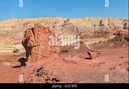 Montieren Sie in Form eines Pilzes im Timna Park Stockfoto