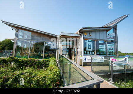 Besucherzentrum im Attenborough Naturreservat in Nottinghamshire, England UK Stockfoto